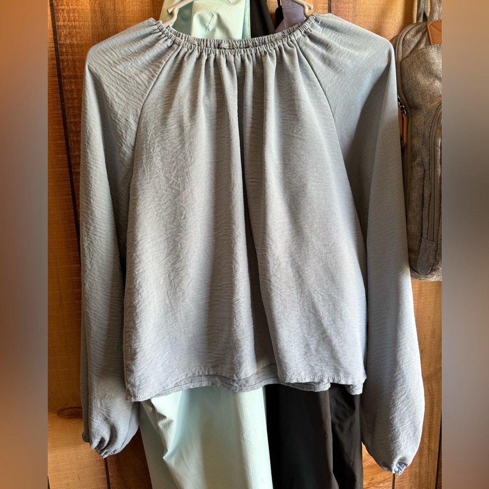 Elegant Gray Women's Top